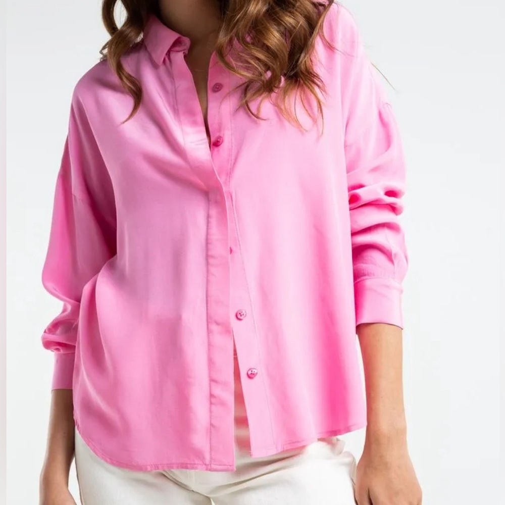 ASOS Popelin pink shirt